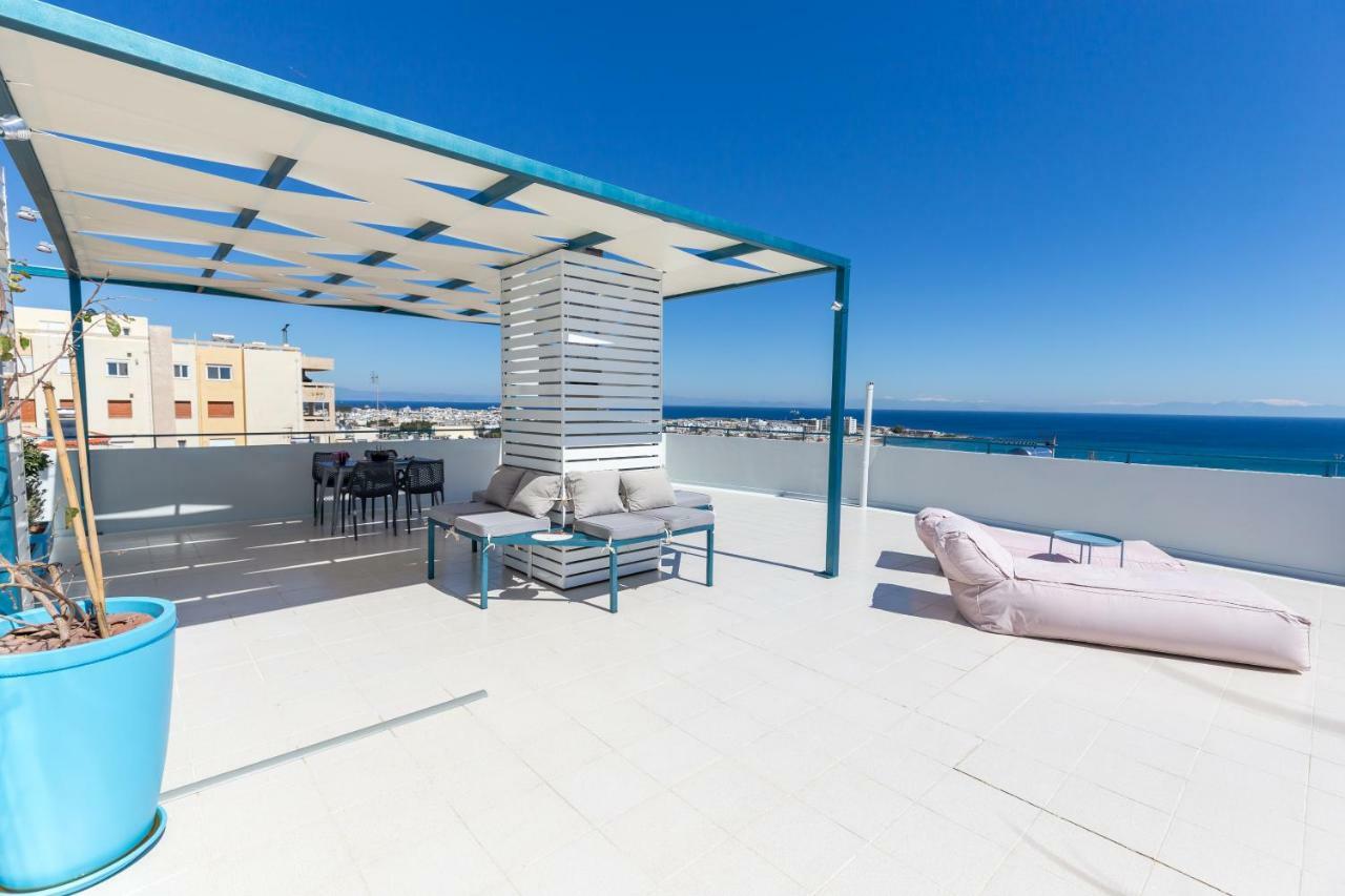 Groovy & Cozy Apt With Private Seaview Rooftop Terrace Rhodes City Εξωτερικό φωτογραφία